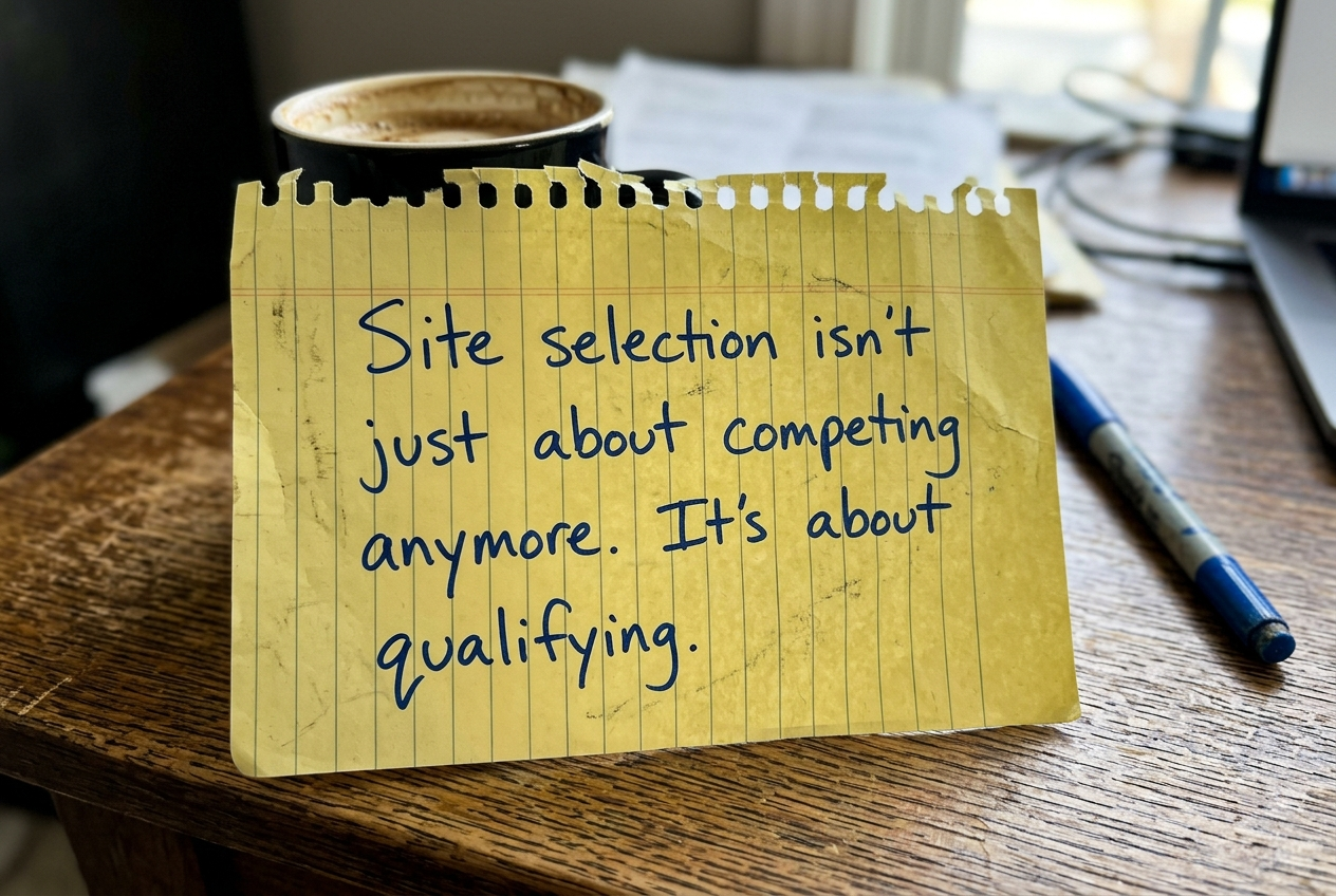 How Site Selection Has Changed in 2026: The Real Constraints Killing Deals